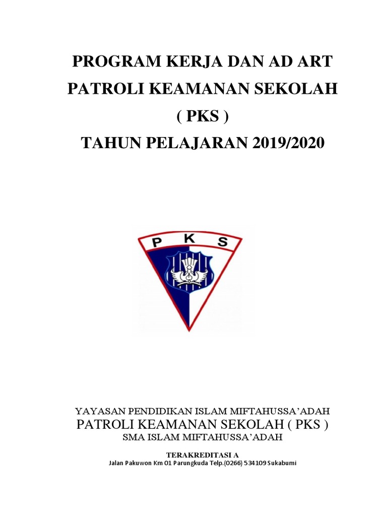 Cover Program Kerja Pks Dan Ad Art Docx