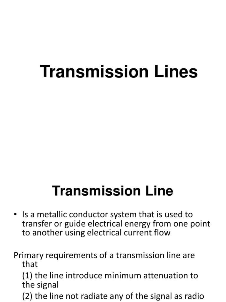 Transmission Lines PDF Transmission Line Coaxial Cable