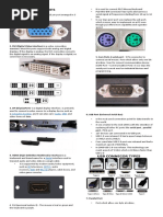 Parts of Back Panel Ports: Computer Monitor Audio USB