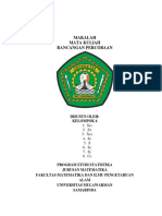 Makalah Rancangan Percobaan