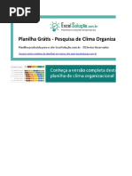 Planilha Pesquisa Clima Organizacional Gratis