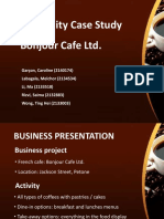 Feasibility Case Study Bonjour Cafe LTD