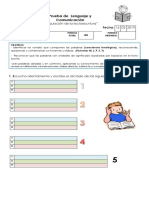 Prueba Lectoescritura 2°