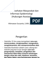 Statistik Kesehatan Masyarakat Dan Informasi Epidemiologi (Hubungan Asosiasi)