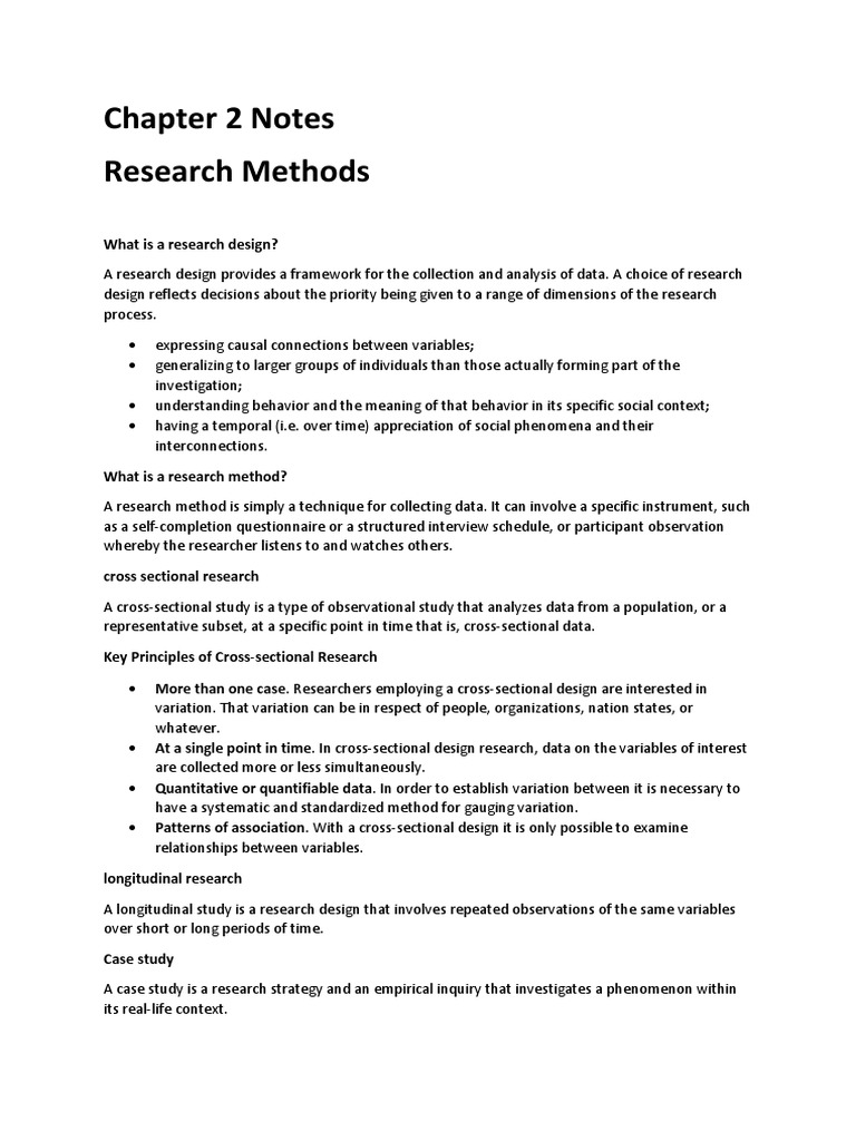 Chapter 2 Notes | PDF | Validity (Statistics) | Causality