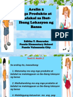 Aralin 2 Mga Produkto at Kalakal Sa Ibat-Ibang Lokasyon NG Bansa