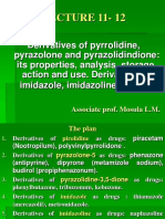 11-12 Derivatives of Pyrrolidine, Pyrazolone, Pyrazolidindione
