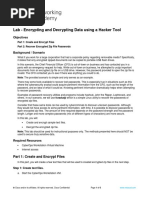 9.1.1.7 Lab - Encrypting and Decrypting Data Using A Hacker Tool