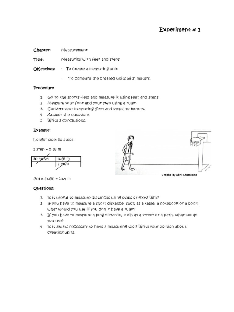 Measuring Distances with Feet and Steps | PDF