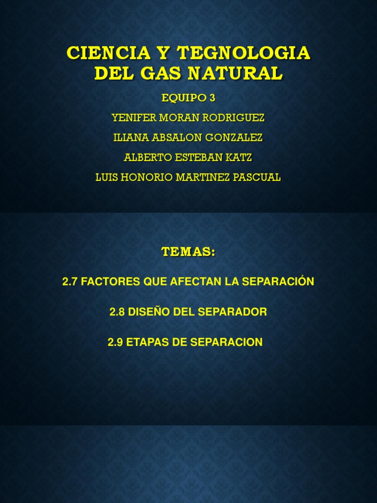 Ciencia y Teg. Del Gas Natural Exp. | PDF | Gases | Líquidos
