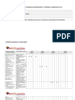 Planificación Anual 4º Matemática