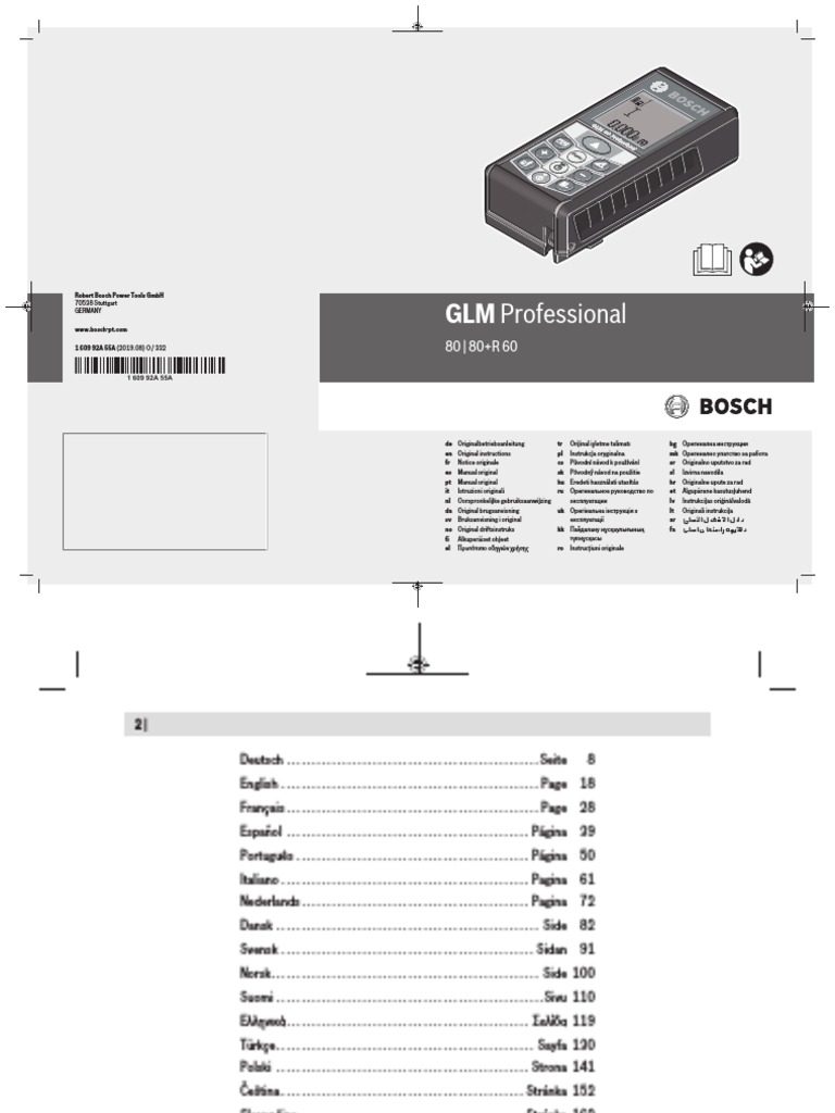 Bosch GLM Professional 80 | PDF