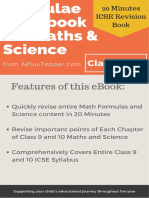 Formulae Handbook For ICSE Class 9 and 10 Maths and Science
