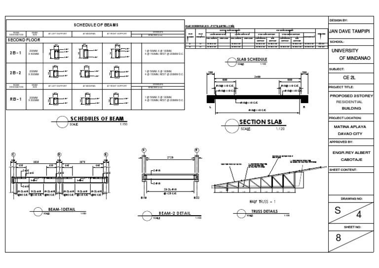 Beam Design for 2-Storey Building | PDF | Structural Engineering