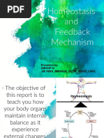 Homeostasis and Feedback Mechanism: Presented By: (GROUP 4) de Vera - Miranda - Dizon - Guico - Lapiz