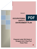 Occupational Health, Safety, and Environment Plan: Prepared Under EIA Study of Sirajganj Unit 3 Dual Fuel Power Plant