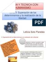 Tema 3 Superación de Los Determinismos y La Realización de La Libertad