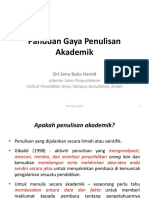 Penulisan Gaya Penulisan Akademik