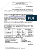 Guru Nanak Dev Engineering College, Ludhiana-141006: NO - SS/24/3220 DATED: 27.08.2019 Most Urgent Notice