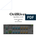 OrilRiver algorithmic reverb license agreement and user manual