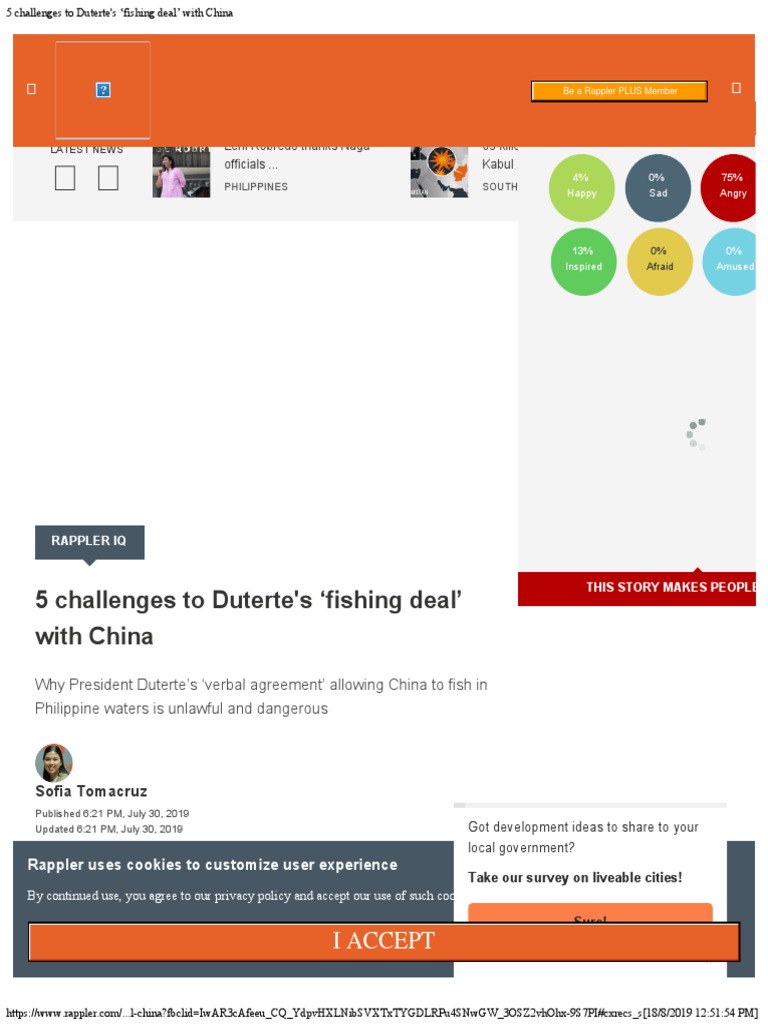 5 Challenges To Dutertes Fishing Deal' With China | PDF | Rodrigo ...