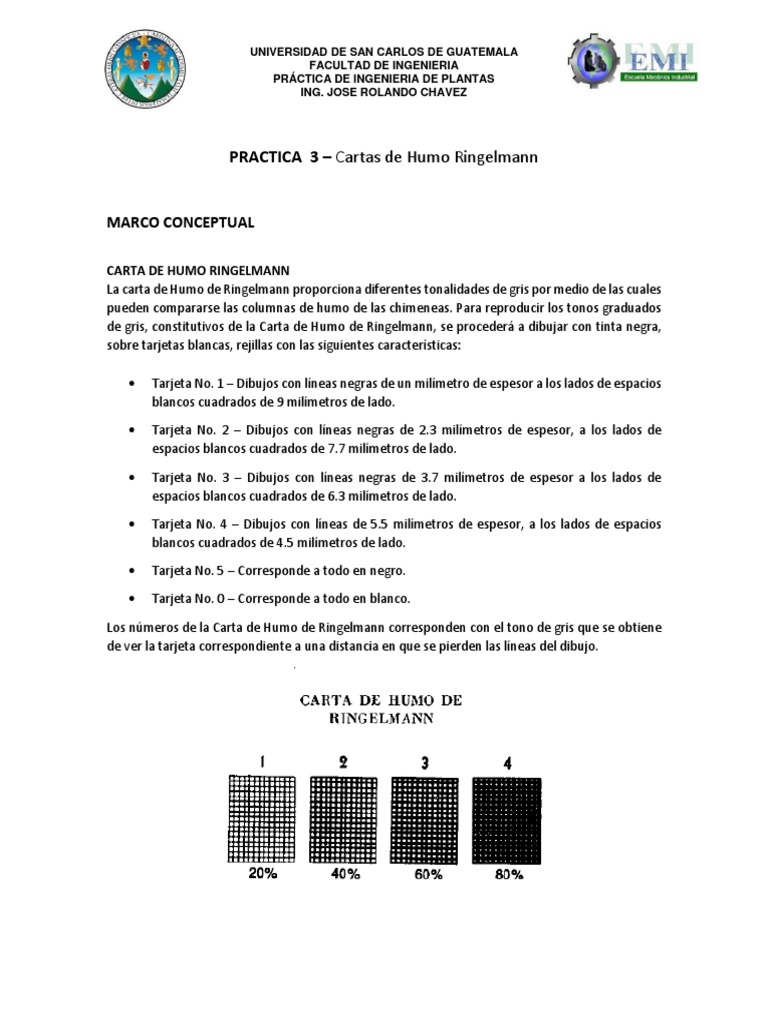 Uso de la Carta de Humo Ringelmann | PDF | Chimenea | Color