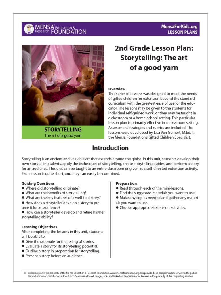 Lesson Storytelling PDF | PDF | Storytelling | Fairy Tales