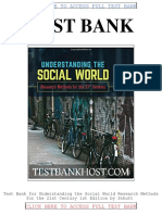 Test Bank Understanding The Social World Research Methods For The 21st Century 1st Edition