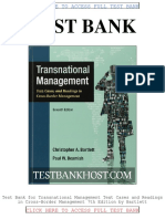 Test Bank Transnational Management Text Cases and Readings in Cross Border Management 7th Edition