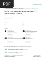 Monitoring, Modelling and Simulation of PV Systems Using LabVIEW