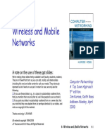 Wireless and Mobile network