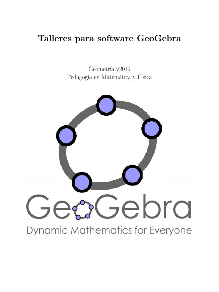 Talleres de GeoGebra para Geometría | PDF | Triángulo | Circulo