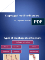 Esophageal Motility Disorders: DR / Hytham Nafady