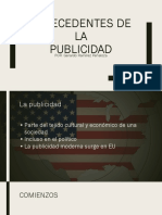 Antecedentes de La Publicidad