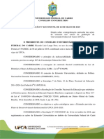 PROEXUFCA Resolução de Integralização Da Extensão Na UFCA Integralização Da Extensão 16.05.2019
