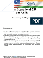 Current Scenario of GSP and USTR