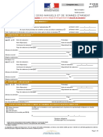 Éclaration DE Dons Manuels ET DE Sommes D Argent: Cerfa