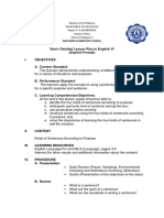 Semi-Detailed Lesson Plan in English VI (Explicit Format) I. Objectives A. Content Standard