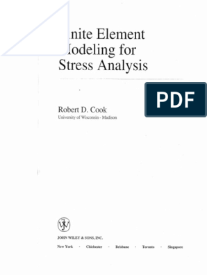 Cook - Finite Element Modeling For Stress Analysis PDF | PDF