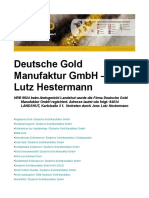 Deutsche Gold Manufaktur GMBH - Jens Lutz Hestermann