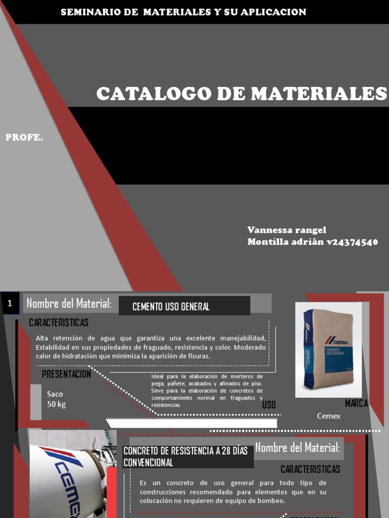 Materiales Catalogo | PDF | Aislamiento térmico | Hormigón