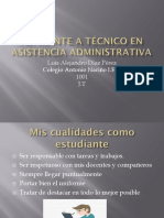 Aspirante a Técnico en Asistencia Administrativa