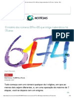 O Mistério Dos Números 6174 e 495 Que Intriga Matemáticos Há 70 Anos - Notícias - BOL