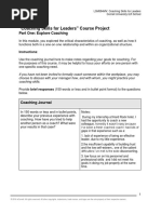 CLEAR Coaching Model Overview | PDF | Goal | Leadership