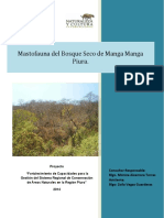 Mamíferos Mangamanguilla Bosque Seco de Manga Manga Piura