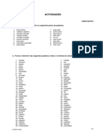 Actividades Morfoloxía 5º