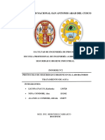 Protocolo de Tratamiento de Agua