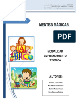 Mentes Magicas - Proyecto Emprendimiento