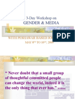 3-Day Workshop On: Gender & Media