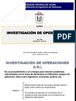 Investigación de Operaciones- Introducción-semana01